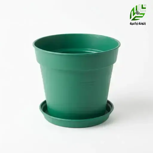 اصيص زراعة دائري 15 سم اخضر مينترا